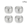 Unique Bargains Dining Table Decorations Alloy Decorative Wear Resistance Round Napkin Rings 4 Pcs - 3 of 4