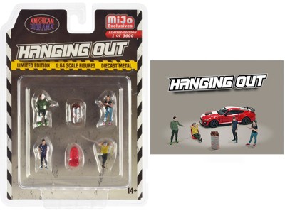 "Hanging Out" 6 piece Diecast Figure Set Limited Edition to 3600 pieces Worldwide 1/64 Scale Models by American Diorama