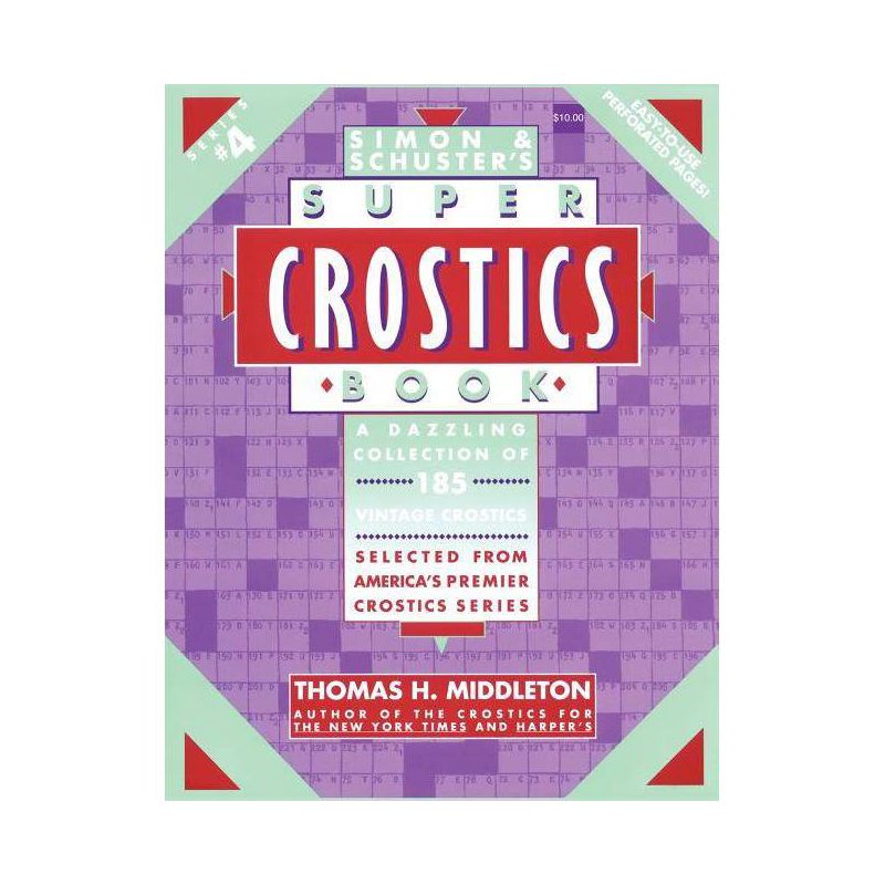 Simon & Schusters Super Crostics # 4 - (Super Crostics Book) by  Thomas H Middleton (Paperback), 1 of 2