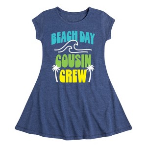 Girls' - Instant Message - Toddler & Youth Girls Fit & Flare Dress Fit & Flair Cap Sleeve Graphic Dress - 1 of 4