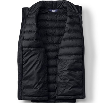 Lands' End Men's Wanderweight Packable Down Jacket - Small - Black — фото 4