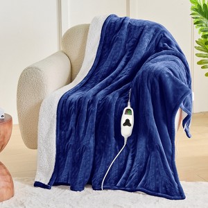 Inhand Heated Blanket Electric Heating Blanket Auto-Off 10 Heat Level Over-Heat Protection Flannel ETL Certified - 1 of 4