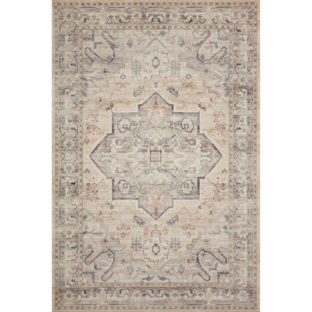 Photos - Area Rug 2'3"x3'9" Hathaway Rug Ivory - Loloi Rugs: Traditional Medallion Pattern, Indoor Flat Pile, Canvas Backing