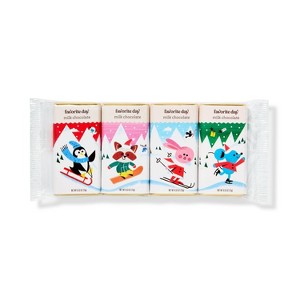 Christmas Milk Chocolate Stocking Stuffer - 2.1oz/4ct - Favorite Day™ - 1 of 3