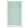 Modern Washable Living Room Rug, Bordered Printed Rug with Non-Slip Backing, Low Pile Stain Resistant Indoor Rug for Bedroom - 3 of 4