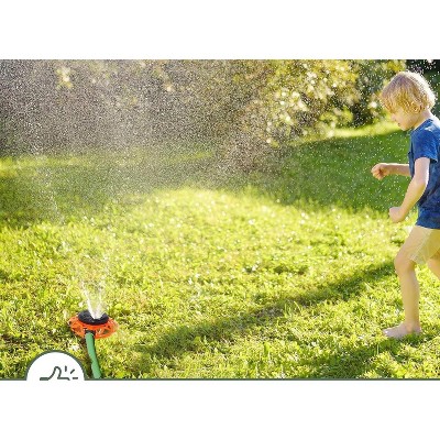 2wayz Heavy Duty Orange Metal Base Garden Sprinkler