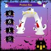 HOMDOX 11 ft Halloween Inflatable Arch Outdoor Decoration/Gift Ghost UFO Built-in Blower|Red Eye Dimming Ghost/Changing Light|Yard Lawn Party - 3 of 4