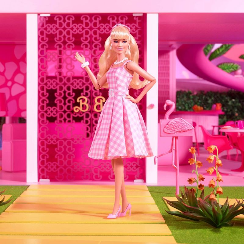 Barbie: The Movie Collectible Doll Margot Robbie as Barbie in Pink Gingham Dress, 3 of 14