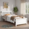 Dovelina Twin Bed with Headboard and Footboard for Kids, Teens, Adults,with a Nightstand, White - 2 of 4