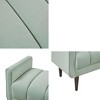 NicBex Accent Nailhead Trim Ottoman Bench with Back & Flared Arms,Upholstered Bedroom Bench Shoe Bench for Living Room,Bedside - 4 of 4