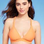 Women's Braided Strap Bikini Top - Kona Sol™ Orange