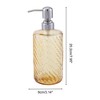 Unique Bargains Elegant Twill Pattern Soap Pump Dispenser for Bathroom 16.9oz 1 Pc - 4 of 4