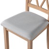 CAVINAS Classic Dining Chairs, Linen Fabric Dining Room Chairs with Padded Seat and Wood Legs, Kitchen Chairs for Living Room, Set of 2 - 3 of 4