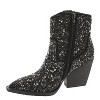 Women's Kady Pearl Rhinestone Booties - Very G - 3 of 4