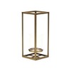 Cheung's Pembertale Tall Square Gold Metal Lantern - Small - 3 of 4