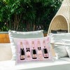 Stupell Industries Glam Pink Champagne Outdoor Decorative Throw Pillow, 14 x 20 - 2 of 3