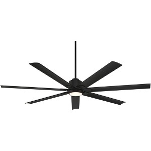 72" Casa Vieja Airbender Matte Black LED Ceiling Fan with Remote - 1 of 4