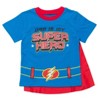 FunStuff Boys' Toddler Superhero Costume, Father's Day Novelty T-Shirt & Cape, Age 2 - 5 - 2 of 4