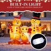 SEVOBAL Inflatable Holiday Decorations 6.3FT Christmas Inflatable Decoration Inflatable Gingerbread Man Family, Multicolored, 72.8"*29.5"*74.8" - 2 of 4