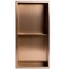 ALFI ABNP1224-BC 12Inch x 24Inch Brushed Copper PVD Stainless Steel Vertical Double Shelf Shower Niche - 4 of 4