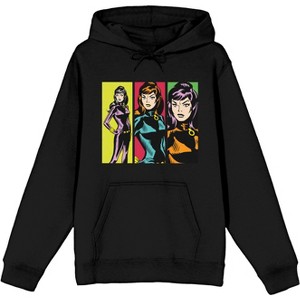 Marvel Comic Book Black Widow Color Block Men's Black Packaged Hoodie- - 1 of 1