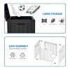30 Gallon Outdoor Storage Chest, Ideal for Storing Patio Furnishings, Cushions, Garden Equipment, Durable Waterproof Resin with Secure Locking Lid - 4 of 4