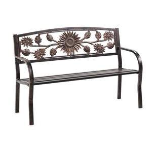 Evergreen Sunflower Bench - 1 of 4