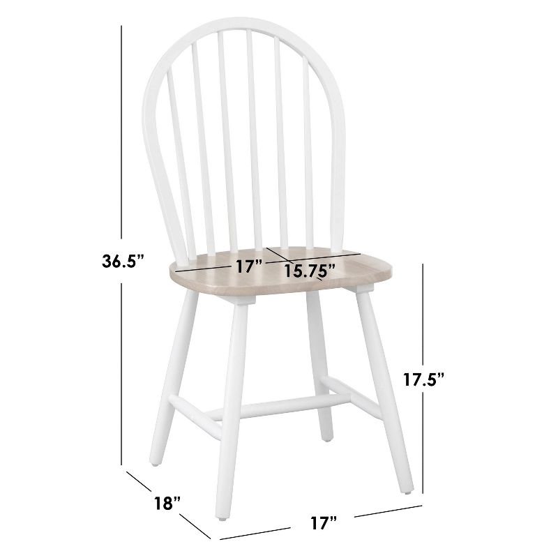 Set of 2 Windsor Chairs White - Buylateral, 6 of 7