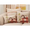 22"x22" Oversize Woven Line Design Poly Filled Square Throw Pillow - Saro Lifestyle: Cotton Fabric, Indoor Decor, Zippered - 3 of 3