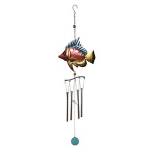 Transpac Metal 31.50" Multicolor Spring Tropical Fish Windchime - 1 of 2