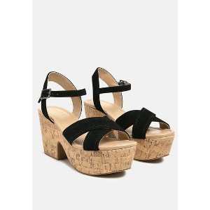 London Rag Women's Ulla High Heeled Block Sandal - 1 of 4