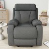 Velvet Power Lift Recliner Chair for Seniors, Adjustable Electric Reclining Lift Chair with Remote Control, Heavy Duty Small Space Recliner-Koiai - 2 of 4
