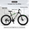 Grungis Mountain Fat Tire Bike for Teens & Adults with Front Suspension,Shimano 21 Speed Bike with High-Carbon Steel Frame,Dual Disc Brake - 3 of 4
