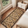 Living Room Rug Jungle Tiger Area Rug Plant Rugs Low Pile Non Shedding Soft Accent Carpet for Bedroom, Dining Room - 2 of 4