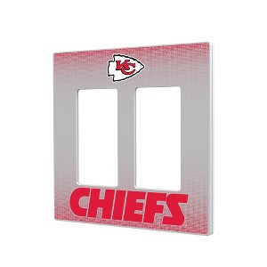 NFL AFC Teams Linen Hidden-Screw Light Switch Plate for Double Rocker - 1 of 4