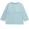RuggedButts Boys Holiday Gingham Knit Long Sleeve Embroidered Henley Tee - 2 of 4