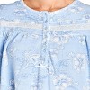 YafeMarte Women’s Long Sleeve Soft Plush Nightgown with Floral Lace Trim Design - 4 of 4