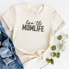 Simply Sage Market Livin' the Mom Life Leopard Short Sleeve Tee - L - Cream - 3 of 4