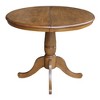 36" Round Dining Table with 12" Leaf - International Concepts - image 2 of 4