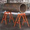 VEVOR Pipe Stand with Roller Head 2500 LBS Load for 2-36 inches Pipes 45# Steel - 2 of 4