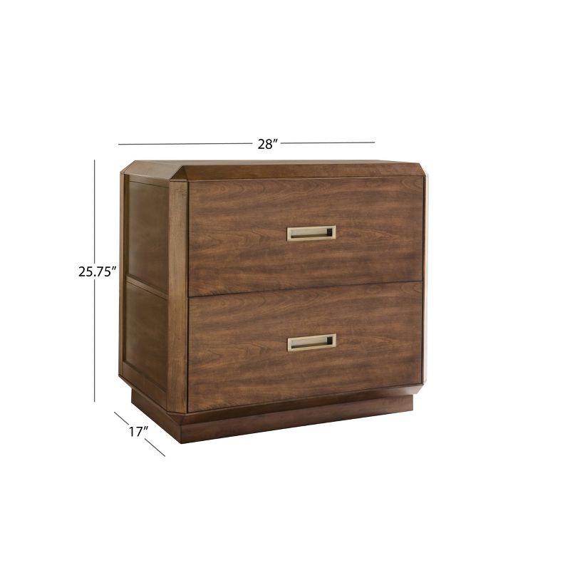 Westchester Two Drawer Nightstand Brown - Abbyson Living, 4 of 6