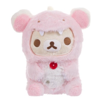 Korilakkuma San-X Original Plays with Dino Series Plush - Pastel Pink