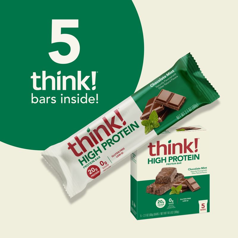 THINK High Protein Chocolate Mint - 5ct/0.72ounces, 4 of 10