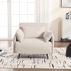 PAGED Convertible Folding Accent Lounge Chair Bed with Adjustable Backrest&Pillows,Single Sleeper Chair Sofa for Small Spaces,Apartment - 4 of 4