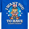 Boys' - Garfield - Want You To Have A Happy Fourth Short Sleeve Graphic T-Shirt - 2 of 4
