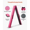 VEVOR 8FT Folding Balance Beam for Kids, 200LBS Stable Support Gymnastics Floor Beam with Non-Slip Mats,with Anti-Slip Bottom and Carrying Bag, Pink - 3 of 4