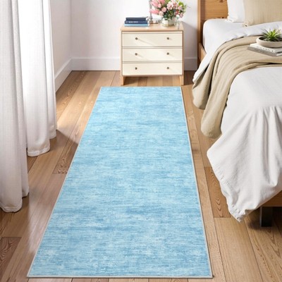 Modern Washable Rugs Abstract Area Rug Non Slip Low Pile Accent Rugs for Living Room Bedroom