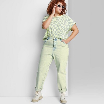 lime green mom jeans