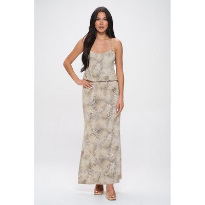 WEST K Women's Journey Elastic Waist Tank Maxi