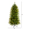 Nearly Natural 6-ft Belgium Fir Natural Look Artificial Christmas Tree with 300 Clear LED Lights - 2 of 4